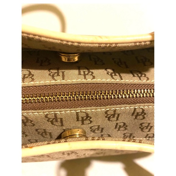 Dooney bourke DB signature print canvas Designer Tote Bag - Picture 8 of 12